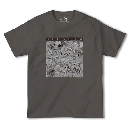 【グラスゴー（イギリス）】地図柄ヘビーウェイトTシャツ