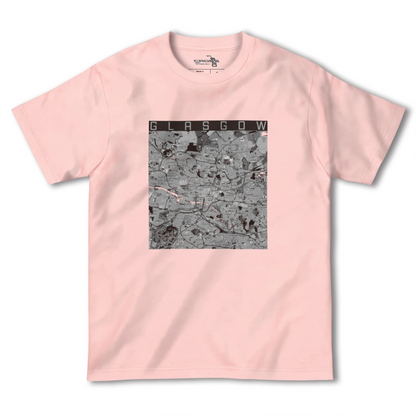 【グラスゴー（イギリス）】地図柄ヘビーウェイトTシャツ