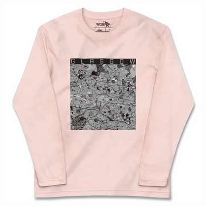 【グラスゴー（イギリス）】地図柄ロングスリーブTシャツ