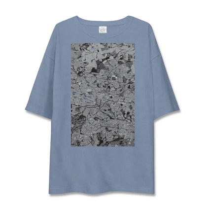 【グラスゴー（イギリス）】地図柄ビッグシルエットTシャツ