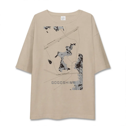 【興居島（愛媛県）】地図柄ビッグシルエットTシャツ