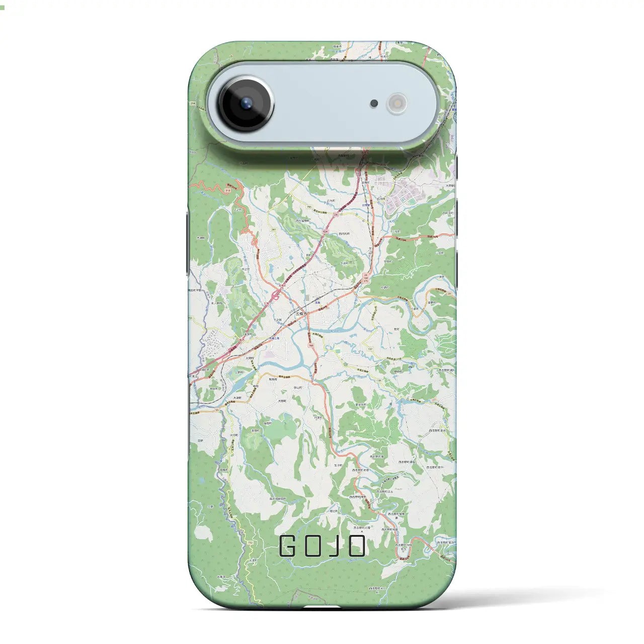 【五條（奈良県）】地図柄iPhoneケース（バックカバータイプ）