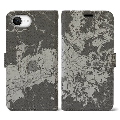 【五條（奈良県）】地図柄iPhoneケース（手帳タイプ）