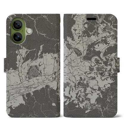 【五條（奈良県）】地図柄iPhoneケース（手帳タイプ）