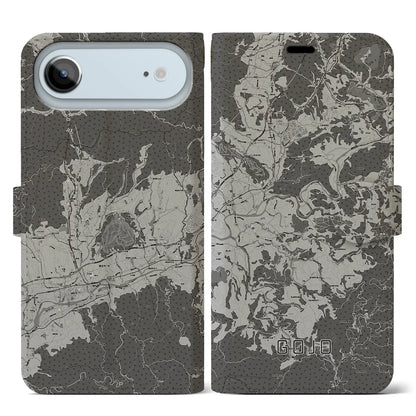 【五條（奈良県）】地図柄iPhoneケース（手帳タイプ）