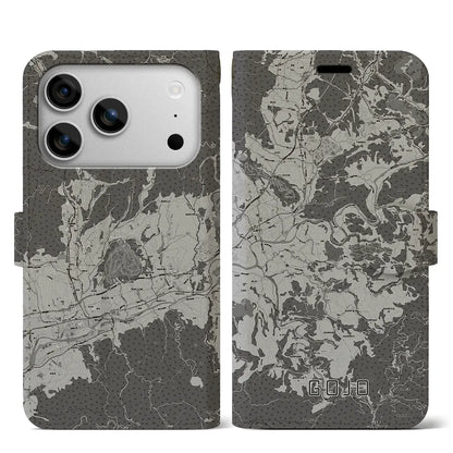 【五條（奈良県）】地図柄iPhoneケース（手帳タイプ）