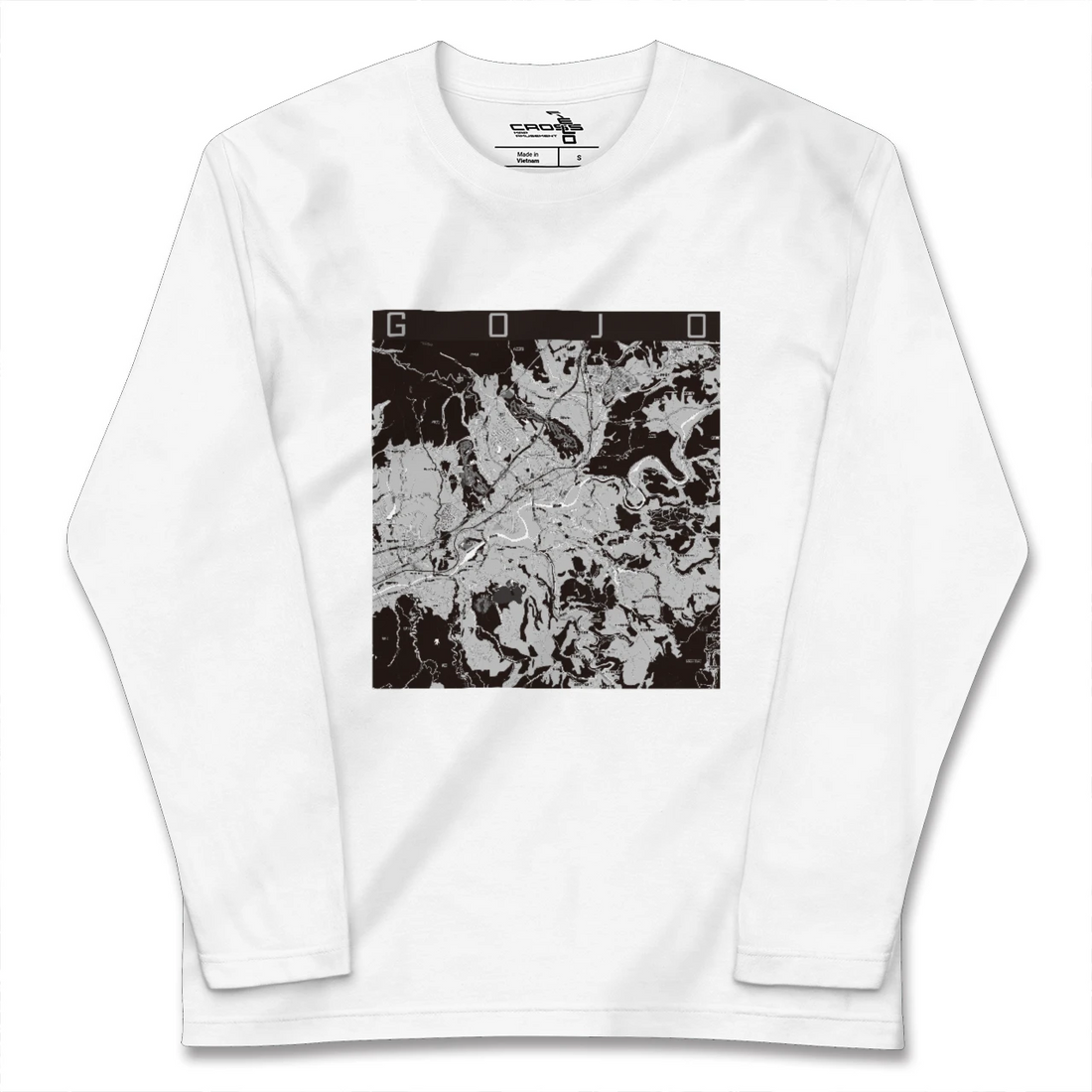 【五條(奈良県)】地図柄ロングスリーブTシャツ