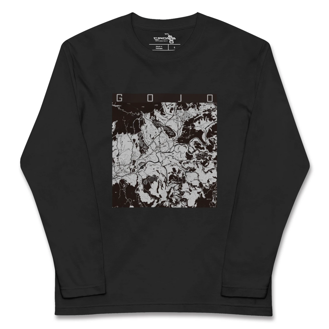 【五條(奈良県)】地図柄ロングスリーブTシャツ