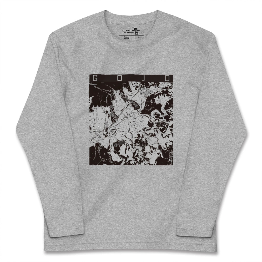 【五條（奈良県）】地図柄ロングスリーブTシャツ