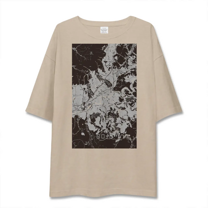 【五條（奈良県）】地図柄ビッグシルエットTシャツ
