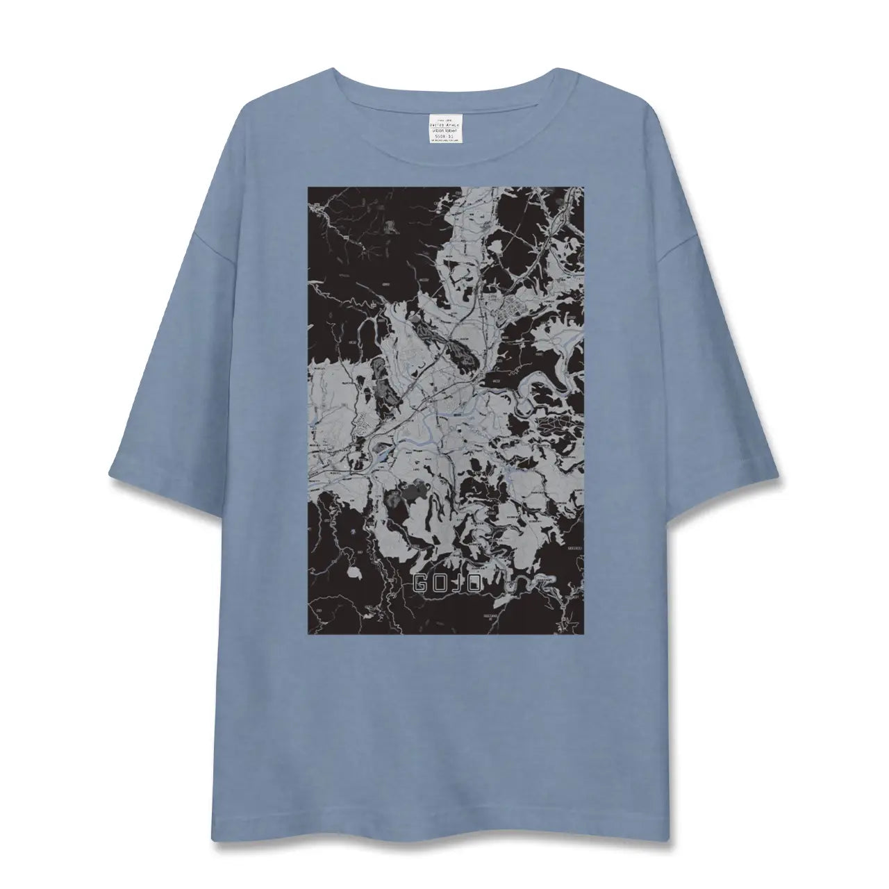 【五條（奈良県）】地図柄ビッグシルエットTシャツ