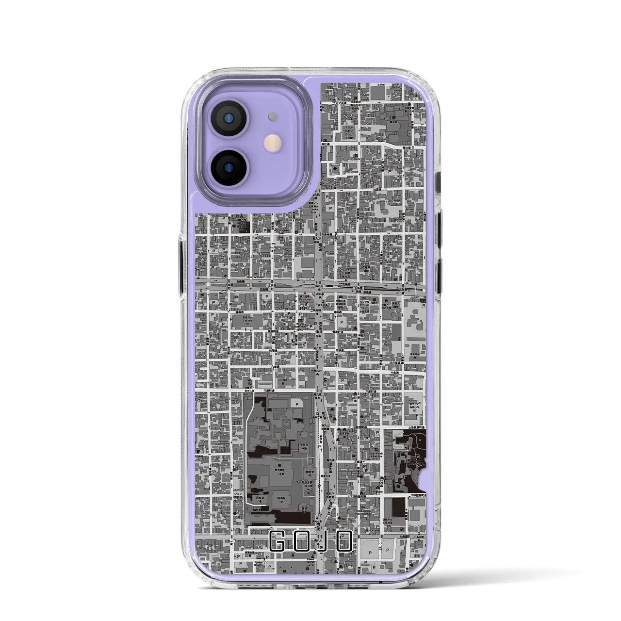 【五条（京都府）】地図柄iPhoneケース（MagSafeタイプ）