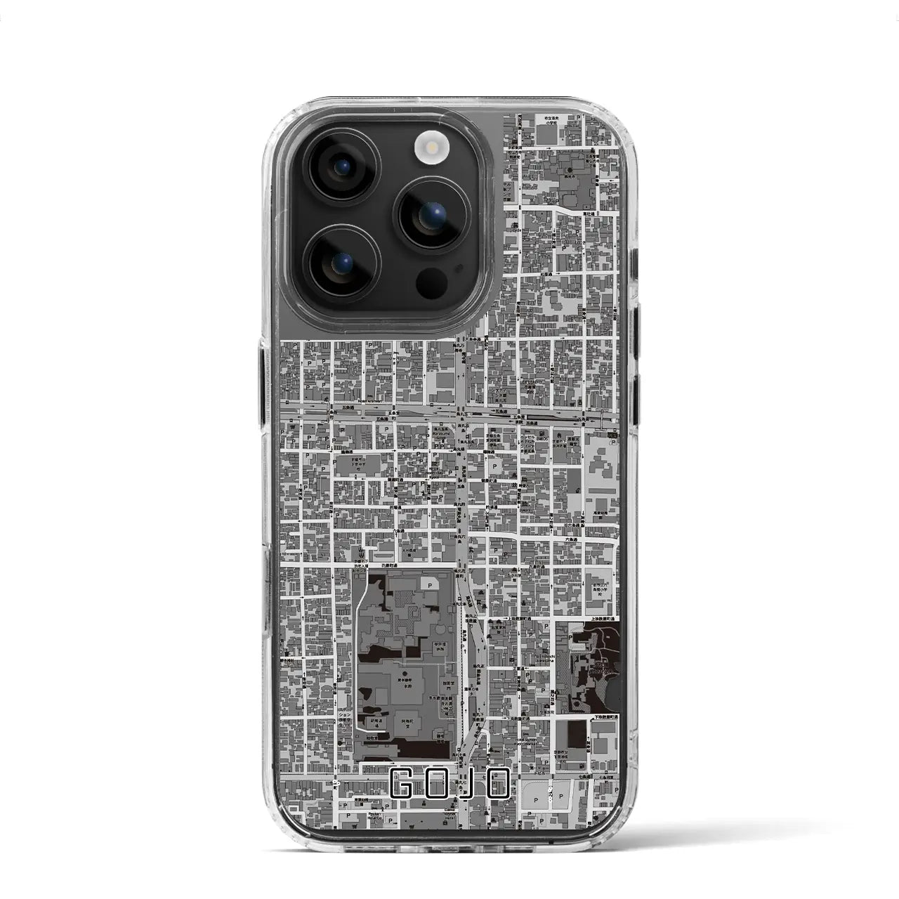 【五条（京都府）】地図柄iPhoneケース（MagSafeタイプ）