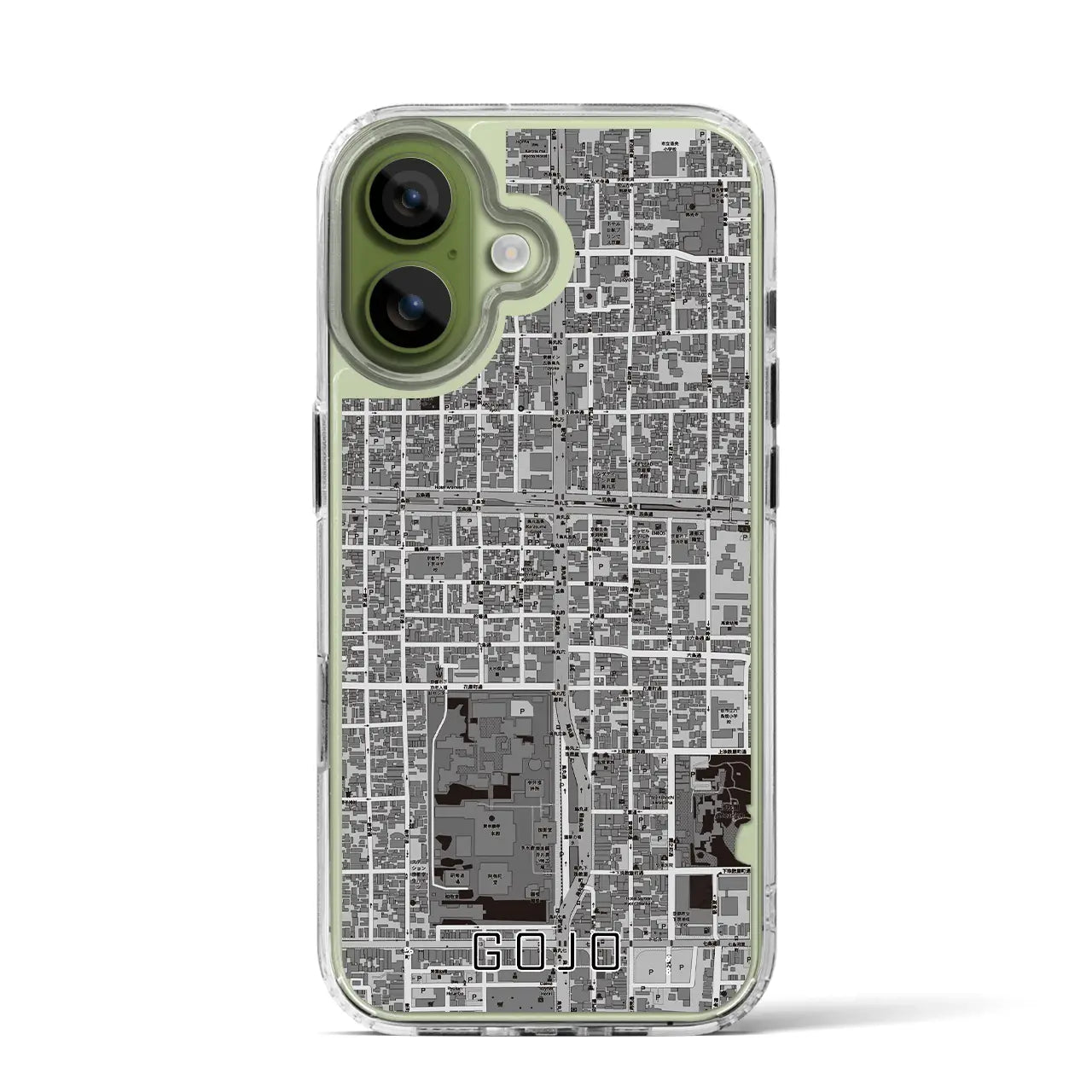 【五条（京都府）】地図柄iPhoneケース（MagSafeタイプ）