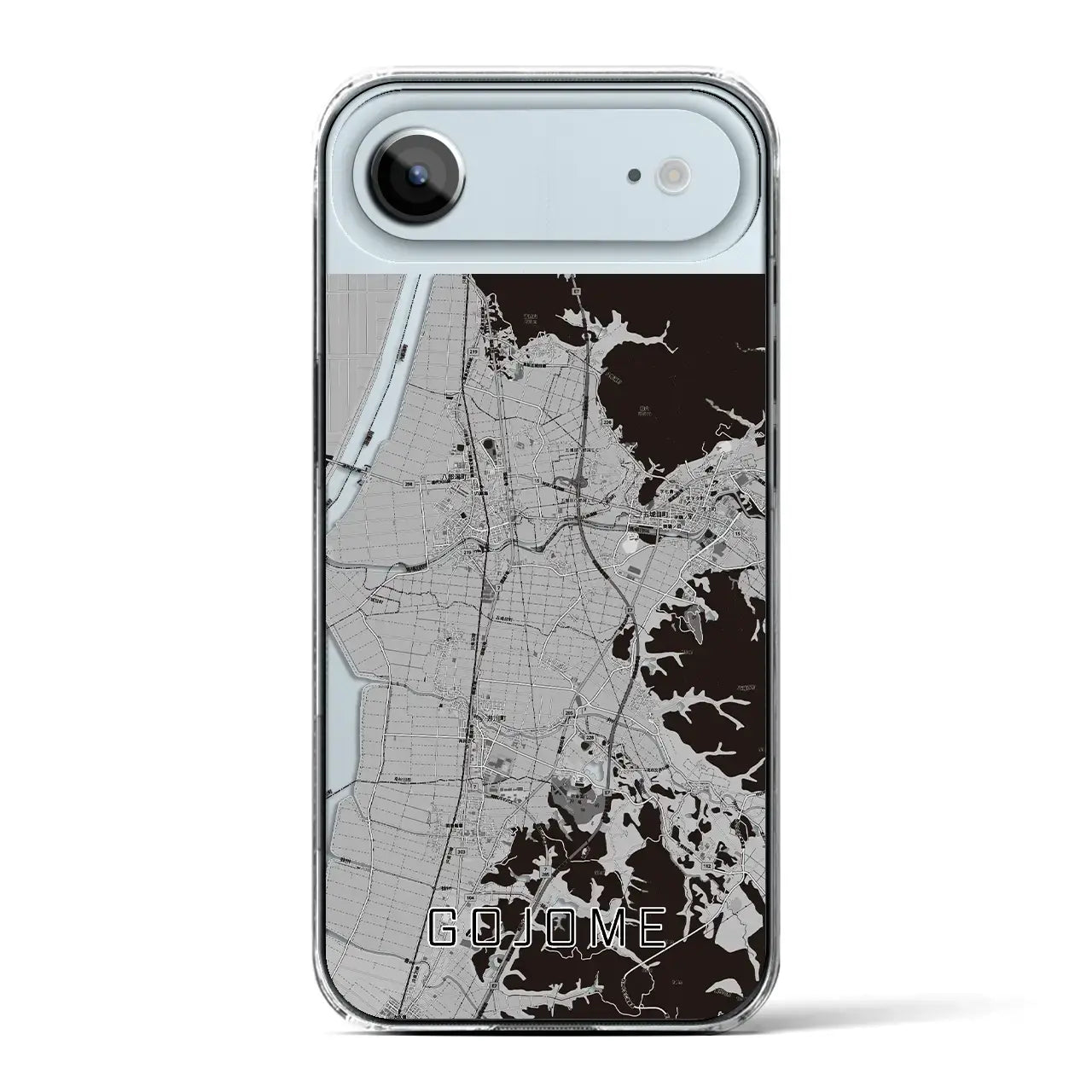 【五城目（秋田県）】地図柄iPhoneケース（クリアタイプ）