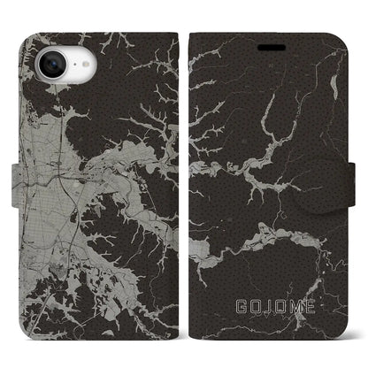 【五城目（秋田県）】地図柄iPhoneケース（手帳タイプ）