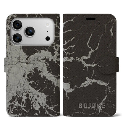 【五城目（秋田県）】地図柄iPhoneケース（手帳タイプ）