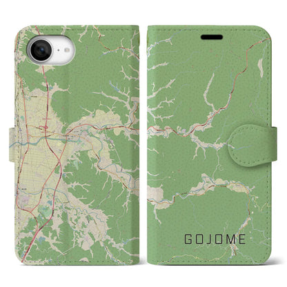 【五城目（秋田県）】地図柄iPhoneケース（手帳タイプ）