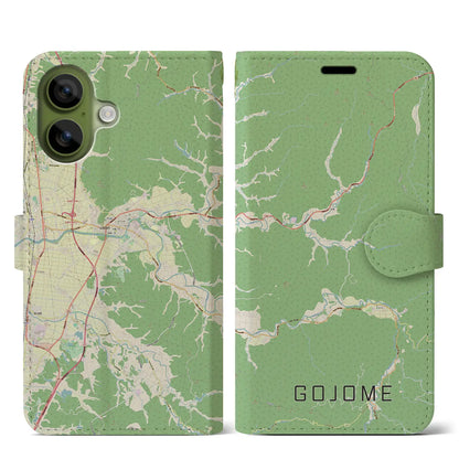 【五城目（秋田県）】地図柄iPhoneケース（手帳タイプ）