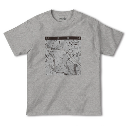 【五霞（茨城県）】地図柄ヘビーウェイトTシャツ