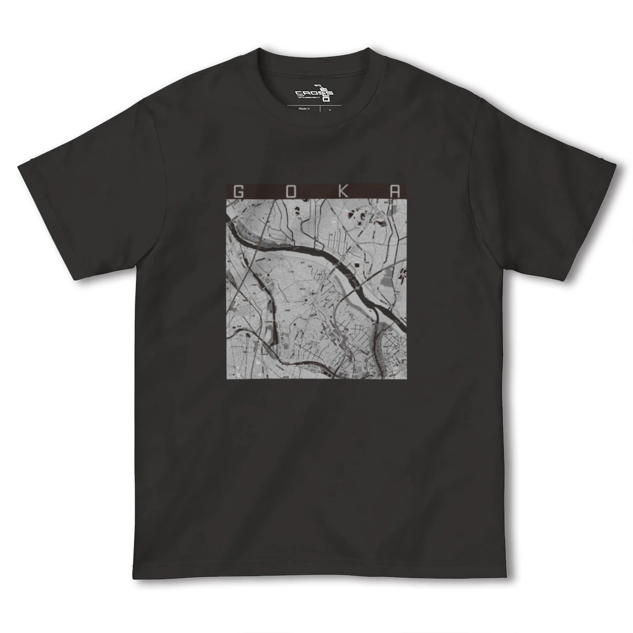 【五霞（茨城県）】地図柄ヘビーウェイトTシャツ