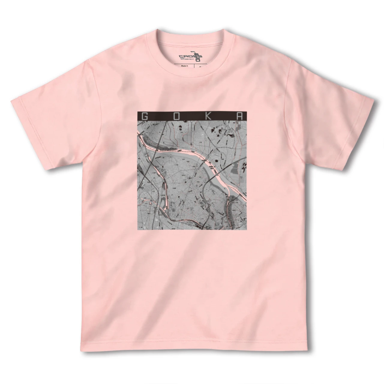 【五霞（茨城県）】地図柄ヘビーウェイトTシャツ