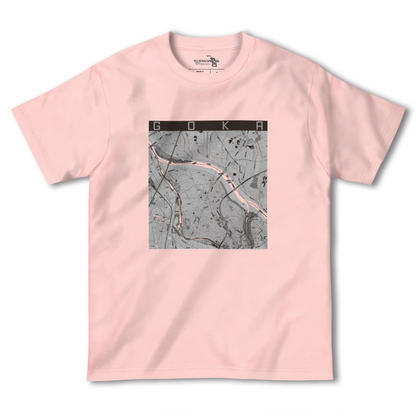 【五霞（茨城県）】地図柄ヘビーウェイトTシャツ