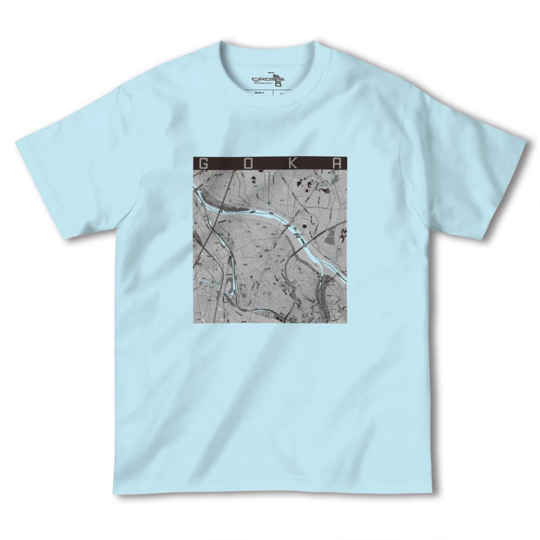 【五霞（茨城県）】地図柄ヘビーウェイトTシャツ