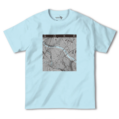 【五霞（茨城県）】地図柄ヘビーウェイトTシャツ