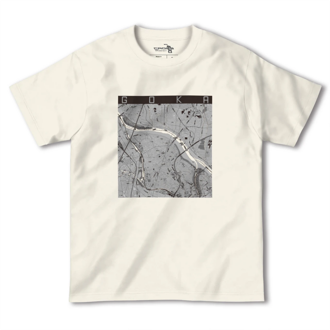 【五霞（茨城県）】地図柄ヘビーウェイトTシャツ