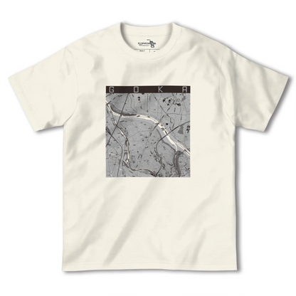 【五霞（茨城県）】地図柄ヘビーウェイトTシャツ