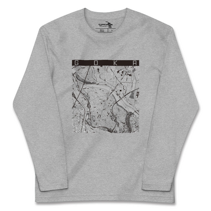 【五霞（茨城県）】地図柄ロングスリーブTシャツ
