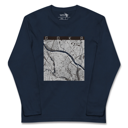 【五霞（茨城県）】地図柄ロングスリーブTシャツ
