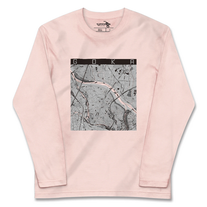 【五霞（茨城県）】地図柄ロングスリーブTシャツ