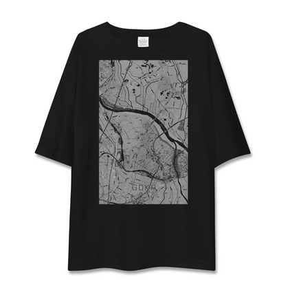 【五霞（茨城県）】地図柄ビッグシルエットTシャツ
