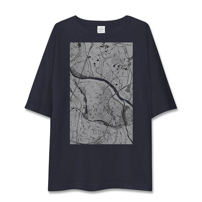 【五霞（茨城県）】地図柄ビッグシルエットTシャツ