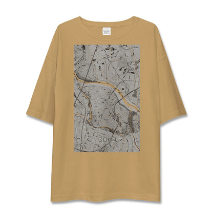【五霞（茨城県）】地図柄ビッグシルエットTシャツ