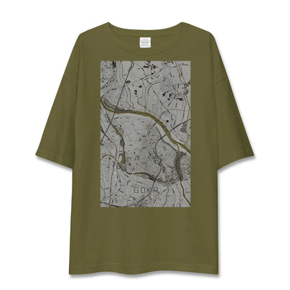 【五霞（茨城県）】地図柄ビッグシルエットTシャツ