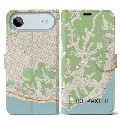 【極楽寺（神奈川県）】地図柄iPhoneケース（手帳タイプ）