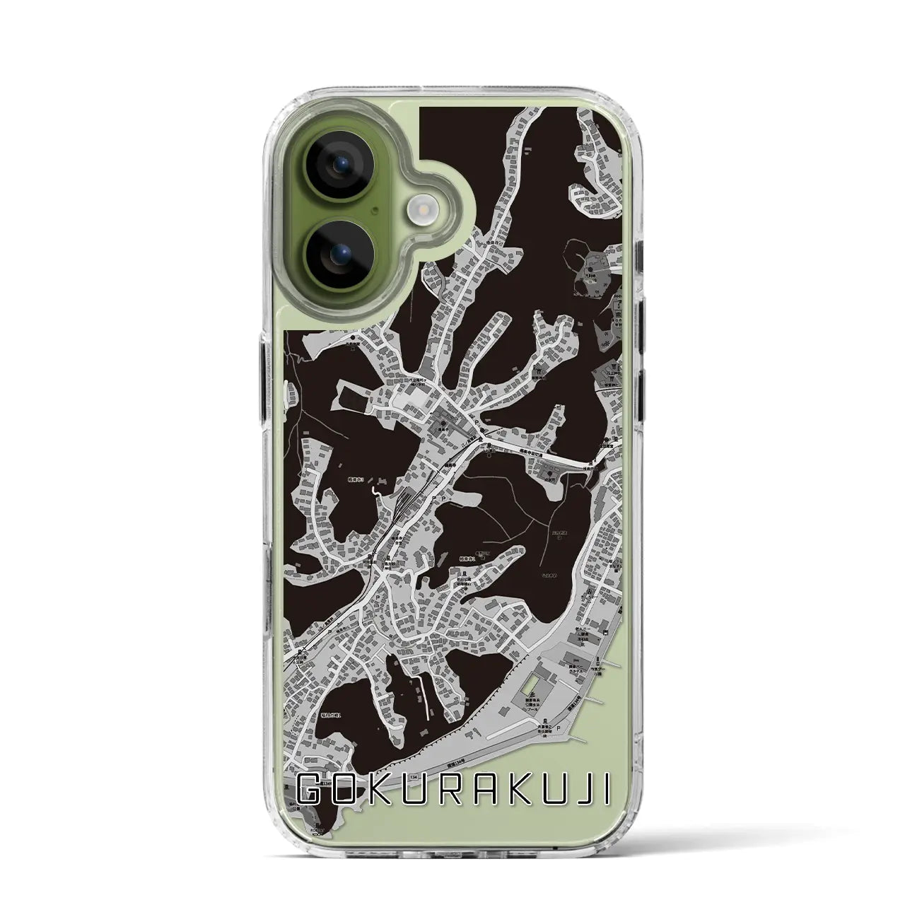 【極楽寺（神奈川県）】地図柄iPhoneケース（MagSafeタイプ）