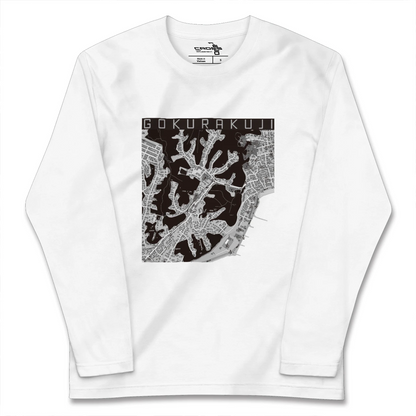 【極楽寺（神奈川県）】地図柄ロングスリーブTシャツ