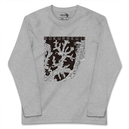 【極楽寺（神奈川県）】地図柄ロングスリーブTシャツ