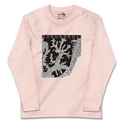 【極楽寺（神奈川県）】地図柄ロングスリーブTシャツ
