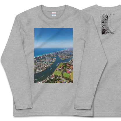 【ゴールドコースト（オーストラリア）】Map World ロングスリーブTシャツ