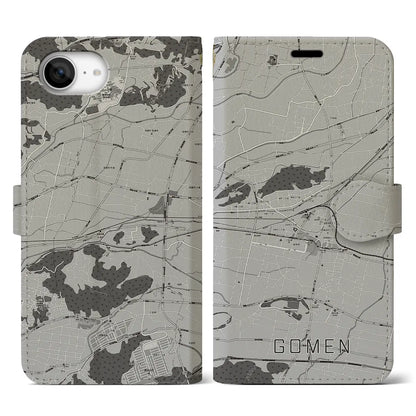 【後免（高知県）】地図柄iPhoneケース（手帳タイプ）