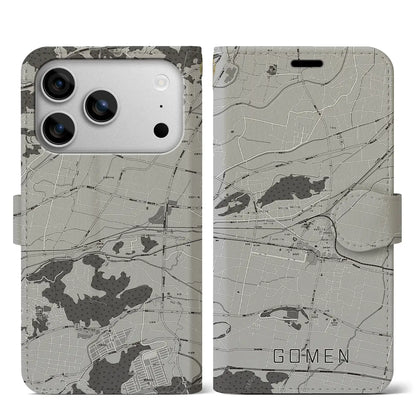 【後免（高知県）】地図柄iPhoneケース（手帳タイプ）