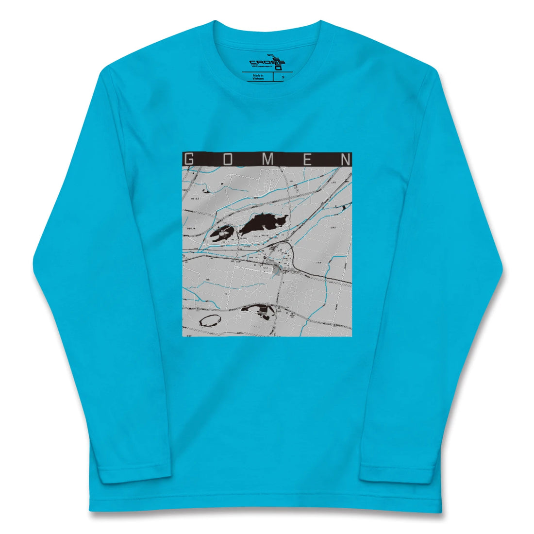 【後免(高知県)】地図柄ロングスリーブTシャツ