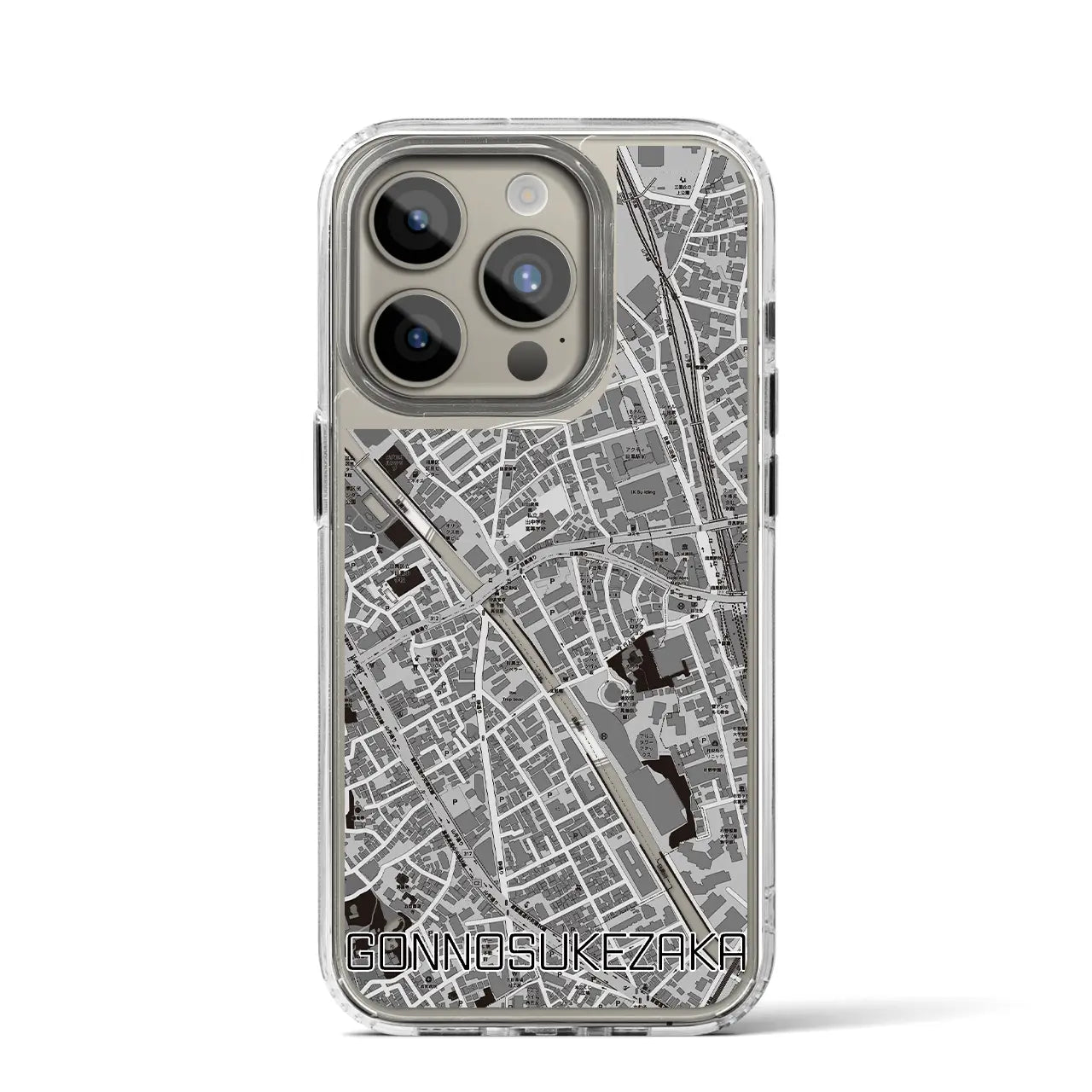 【権之助坂（東京都）】地図柄iPhoneケース（MagSafeタイプ）