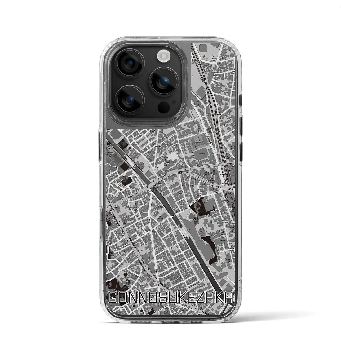 【権之助坂（東京都）】地図柄iPhoneケース（MagSafeタイプ）