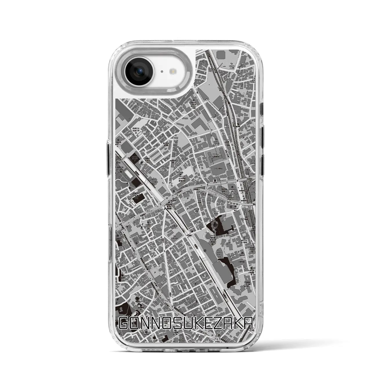【権之助坂（東京都）】地図柄iPhoneケース（MagSafeタイプ）